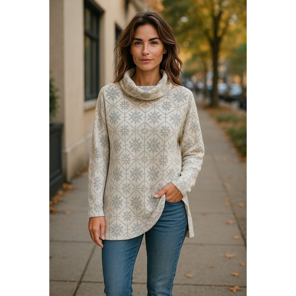 Vintage The Avenue Sport Womens  Sweater With Cowl Neck. Long Sleeves Size 22/24